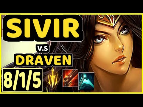 TYLER1 (SIVIR) vs DRAVEN - 8/1/5 KDA BOTTOM ADC CHALLENGER GAMEPLAY - NA