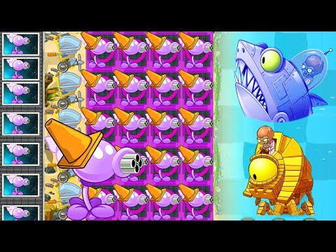 Plants vs Zombies 2 Mod: FIRE PEASHOOTER MAX LEVEL vs ALL ZOMBOSS FIGHT!