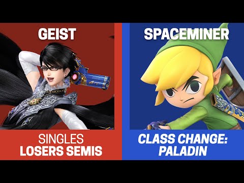 Class Change: Paladin Singles Losers Semis - Geist (Bayonetta) vs SpaceMiner (Toon Link) - SSBU