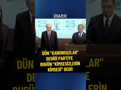 Dün "Kanunsuzlar" Dediği Partiye, Bugün "Kimsesizlerin Kimsesi" Dedi! #cemiltugay #izmir #haber