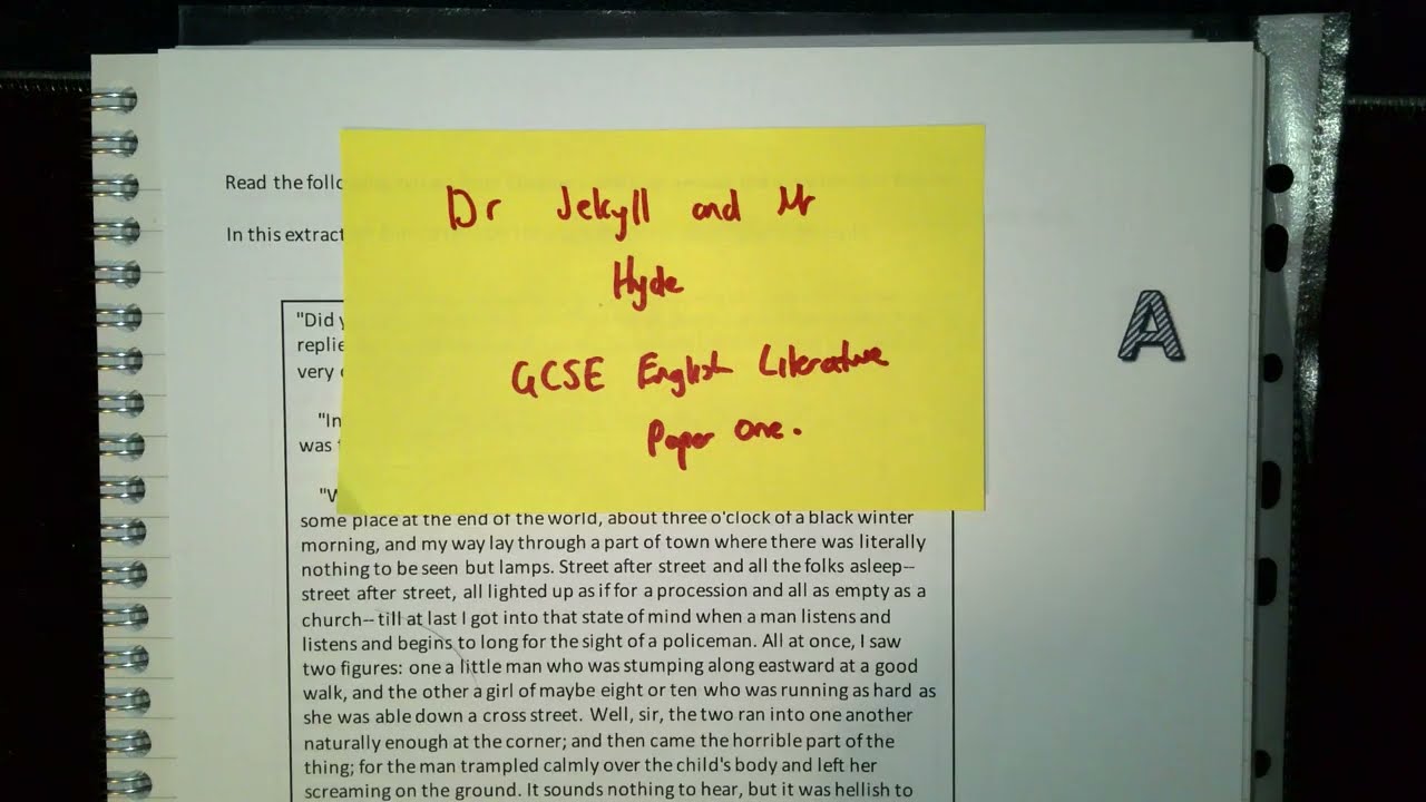 Dr Jekyll and Mr Hyde: Essay Task