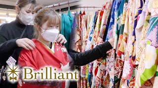 振袖・袴レンタル 展示会の一日｜ヘアメイク・着付け｜Brilliant