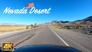 Scenic early morning drive through the Nevada desert on US Route 93 with Relaxing Music