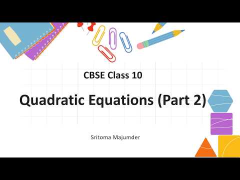 Quadratic Equations Maths Notes Class 10 | EduSri