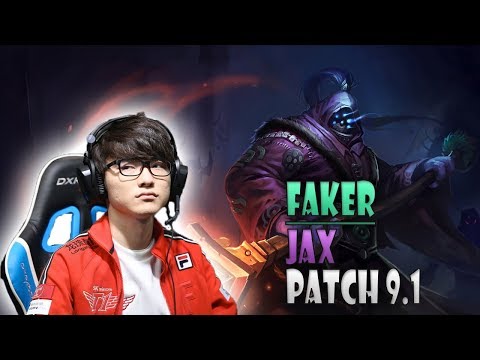 Faker HOW TO Jax Top vs Ryze Patch 9.1 KR Ranked - League of Legends 1.10.19