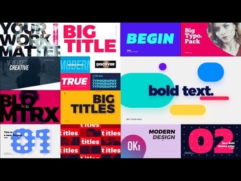 Apple Motion Template: Big Bold Titles | FCPX & Apple Motion