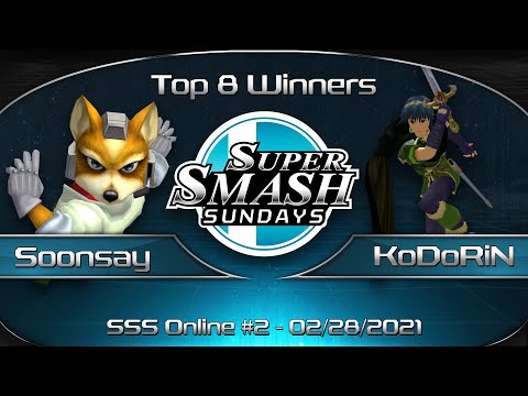 Super Smash Sundays Online #3 Soonsay (Fox) vs. KoDoRin (Marth) - SSBM Top 8 Winners