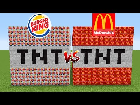 BURGER KİNG VS MCDONALD'S TNT ŞANS BLOKLARI!