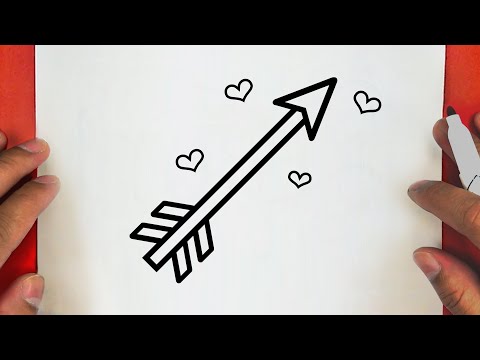 COMO DESENHAR UMA SETA BONITO COM CORAÇÕES, JACKDesenhos/HOW TO DRAW A CUTE ARROW WITH HEARTS