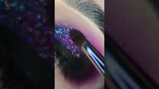 Apply glitter glue before any glitter #glittermakeup #glittereyeshadow #glammakeuptutorial #glamtime