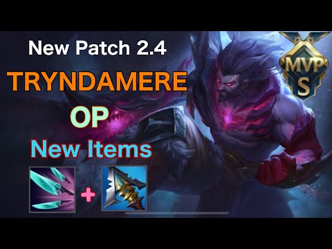 TRYNDAMERE JUNGLE GAMEPLAY |LATE GAME GG | WILD RIFT patch 2.4 / Wildrift Mizo