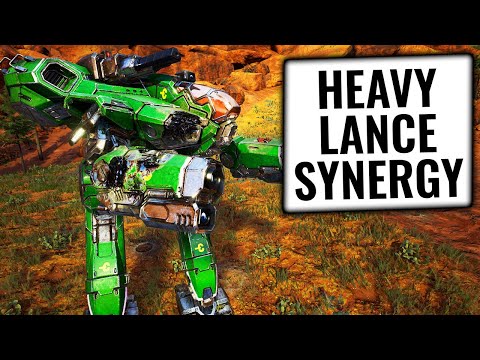 HEAVY FIREPOWER! - HEAVY MECH LANCE SYNERGIES- Mechwarrior 5: Mercenaries - MW5 Beta