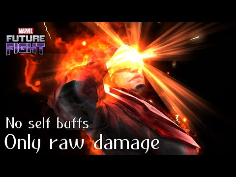Cyclops T3 burning down to Matser Mold (Giant Boss Raid) | Marvel Future Fight #mff #netmarble #game