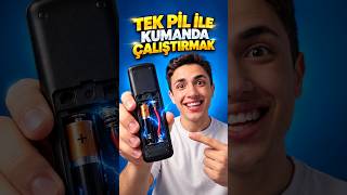 Kumandayı 1 Pil İle Çalıştırma Deneyi 🎮 #shorts