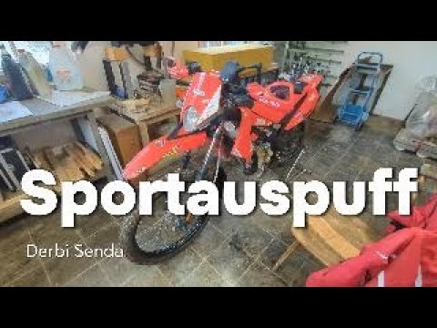 50 ccm Sportauspuff Vorbereitung | Derbi Senda 50 | Radical Sport Carbon | Tutorial
