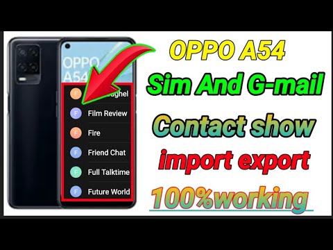 oppo A74 5g Contact show settings | how to show contact oppo A74 5g