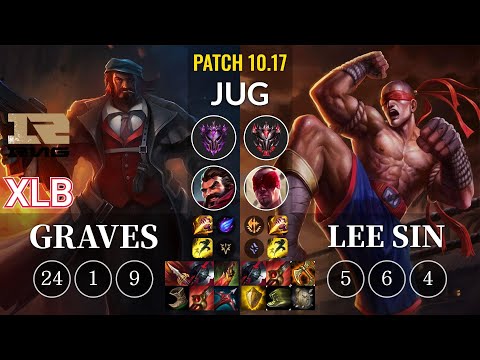 RNG XLB Graves vs Lee Sin Jungle - KR Patch 10.17