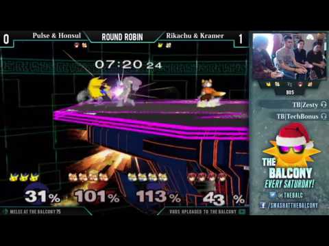 Melee @ the Balcony 75 - Doubles RR ft. Kramer & Pulse VS SlingChang & Khan