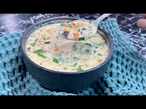Comforting vegetable and cream soup