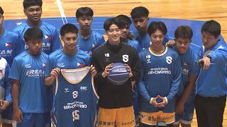 4月2日【びわ湖放送ニュース】バスケットボールで交流深める　フィリピンからU18バスケ選手が来県