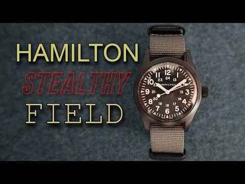 Hamilton Khaki Field Mechanical Black PVD H-50 80 hour Power reserve Stealthy Field Watch H69409930