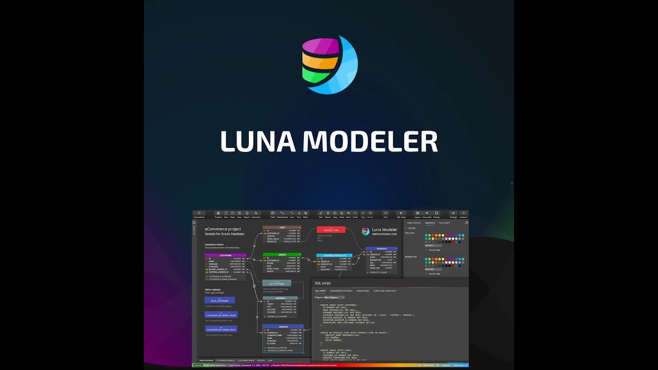 Luna Modeler - Data Modeling Tool