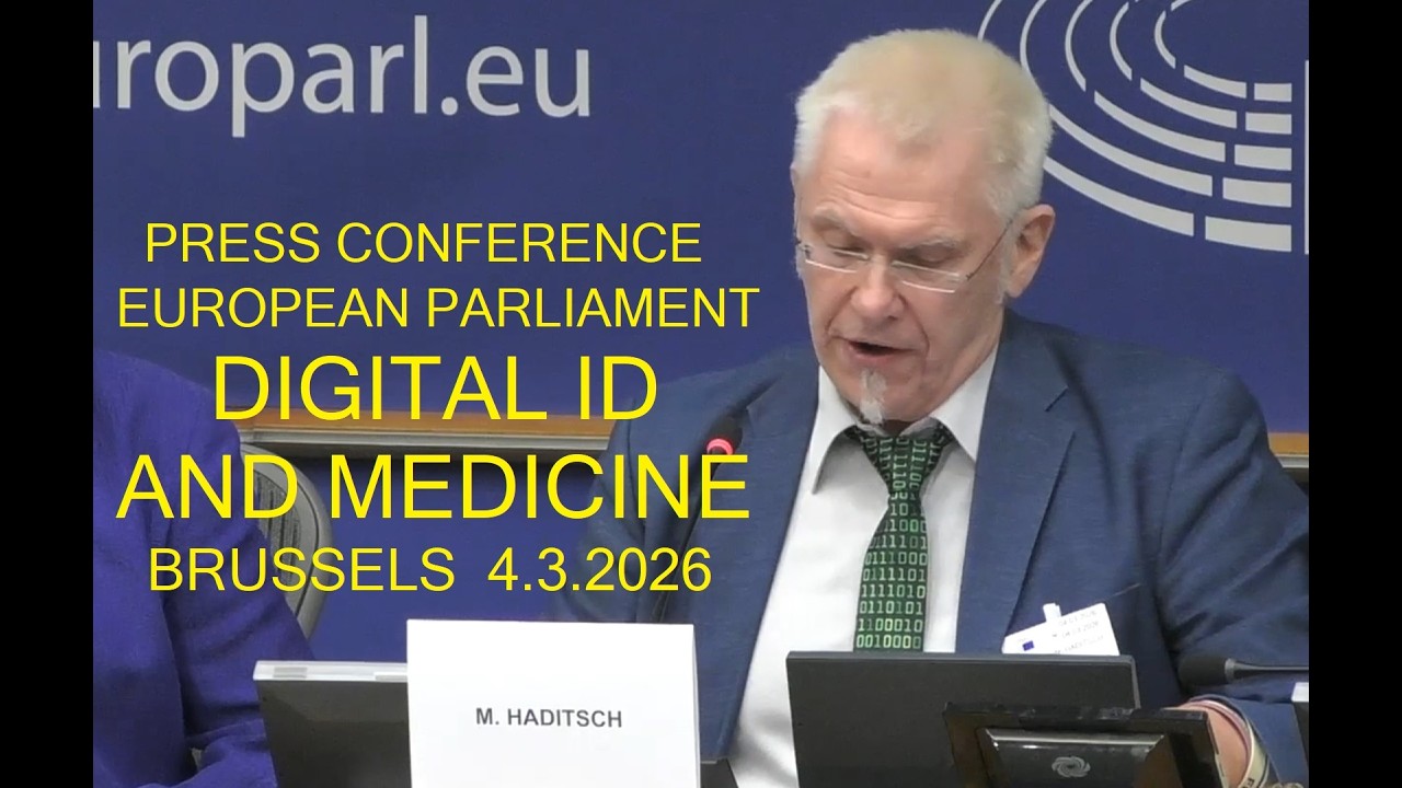 Press Conference: DigitalID + Medicine - Haditsch (Europ. Parliament / Brussels 4.3.2026; original)
