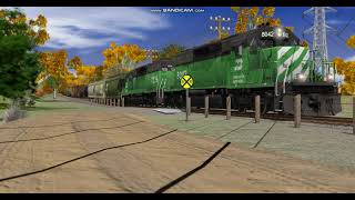 Burlington Northern Freight Move on Tidewater.