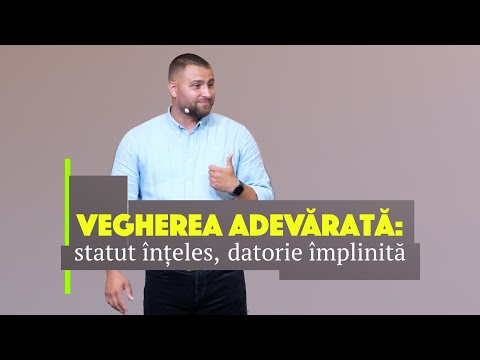 Vegherea adevărată: statut înțeles, datorie împlinită | George Dume | Sfânta Treime Londra • 2025