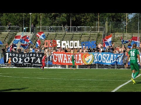 Doping kibiców podczas meczu Gwardia Koszalin - KKS 1925 Kalisz