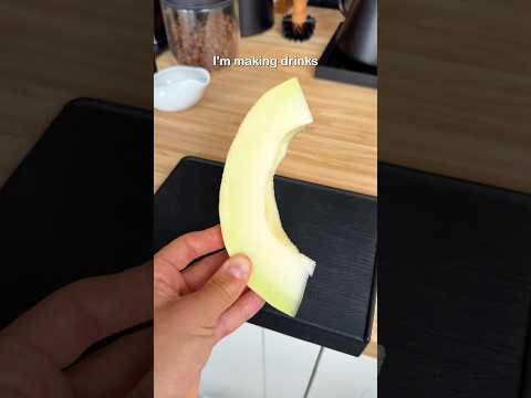 Making drinks with underrated fruits - honeydew