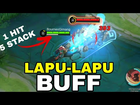 LAPU-LAPU BUFF 1 HIT 5 STACK PASIF‼️ PATCH NOTE 1.736 ADVANCE SEVER MOBILE LEGENDS