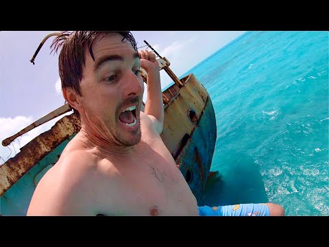 *ABANDONED SHIPWRECK* jumping! Turks and Caicos!