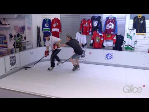 German sub23 hockey talents play fun hockey game on Glice® premium synthetic ice