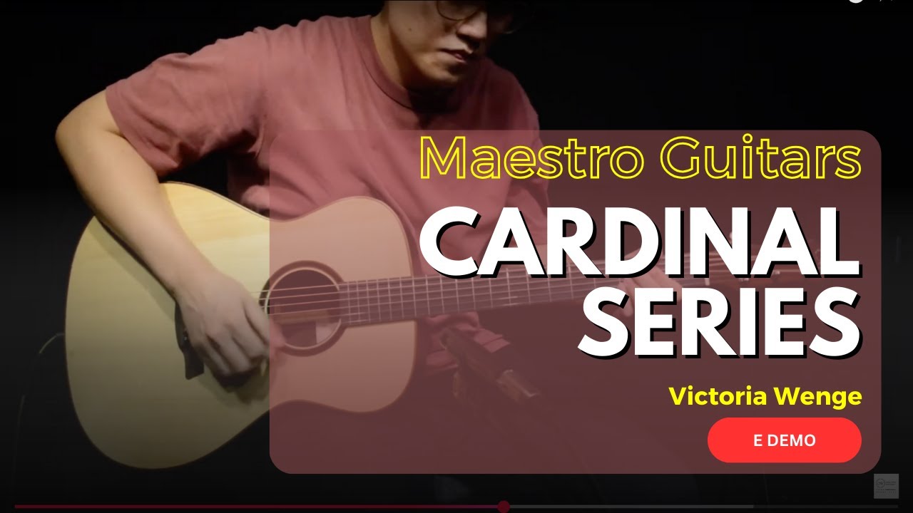 Maestro Cardinal VICTORIA WE Acoustic Electric Guitar w/Gigbag