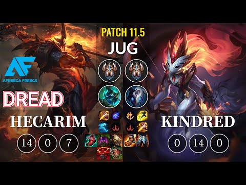 AF Dread Hecarim vs Kindred Jungle - KR Patch 11.5