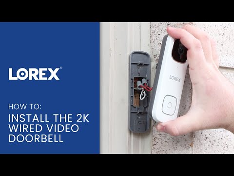 Lorex 2K Wired Video Doorbell (Black)