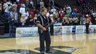 National Anthem for pro basketball game