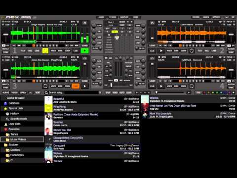 PCDJ DEX 3 DJ Software - Effects And Loop Grid Demonstration