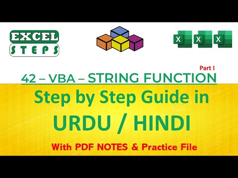42.1 – Excel VBA String Functions | Excel Automation | #excelsteps
