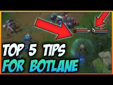 TOP 5 TIPS FOR BOTLANE IN SOLOQUEUE - LEARNING FROM THE PROS - CAEDREL