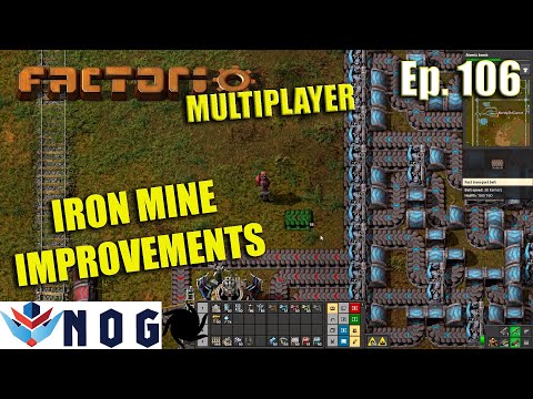 Factorio Multiplayer with STHedgehog Ep106 | Improving Iron Mining