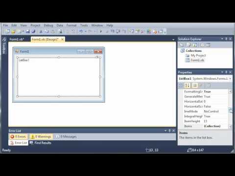 Visual Basic Tutorial 85 Stringcollections Youtube