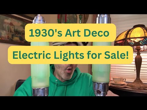 1930's Art Deco Lamps and Light Fixtures for Sale Now!