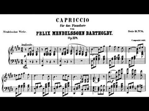 Mendelssohn: Caprice in E Major, Op. 118 (Benjamin Frith)