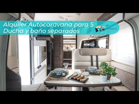Autocaravana de Alquiler 5 Plazas con Ducha y Baño Separados