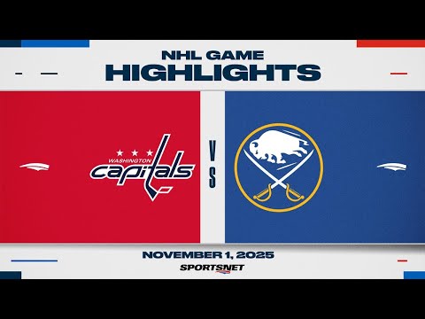 NHL Highlights | Capitals vs. Sabres - November 1, 2025