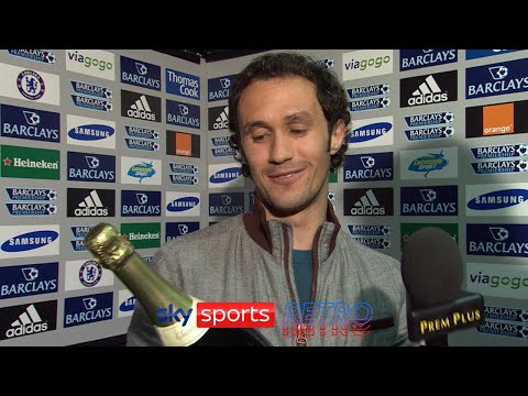 Ricardo Carvalho surprised by the MOTM champagne