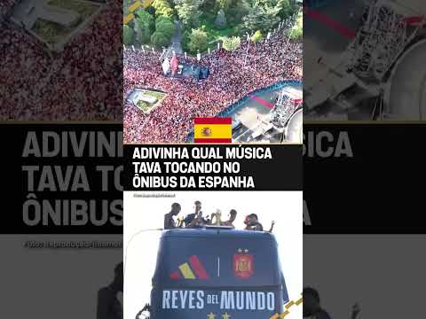 QUE ISSO, ESPANHA? 😂🔞 Os campeões do mundo chegaram a Madri ao som de um funk BR proibidão #shorts