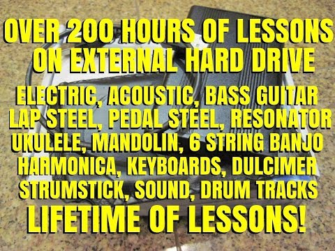 Groovy Music Lessons 200+ Hours Of Lessons On External Hard Drive 2017 Black image 4